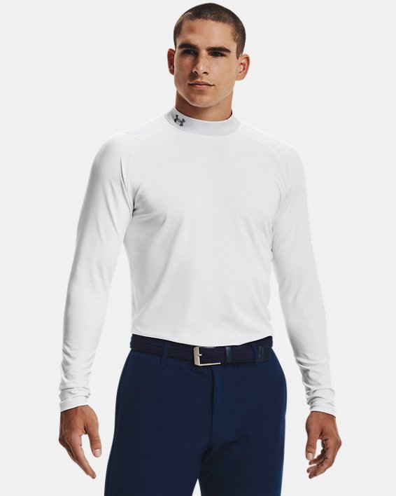 Camiseta de golf de manga larga ColdGear® Infrared para hombre, White, pdpMainDesktop image number 0